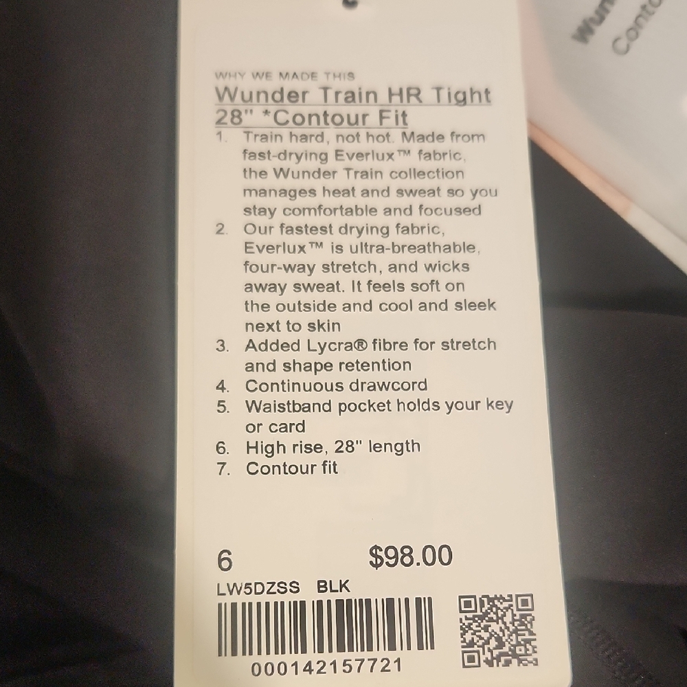 lululemon athletica Wunder Train Contour Fit Tights - Black